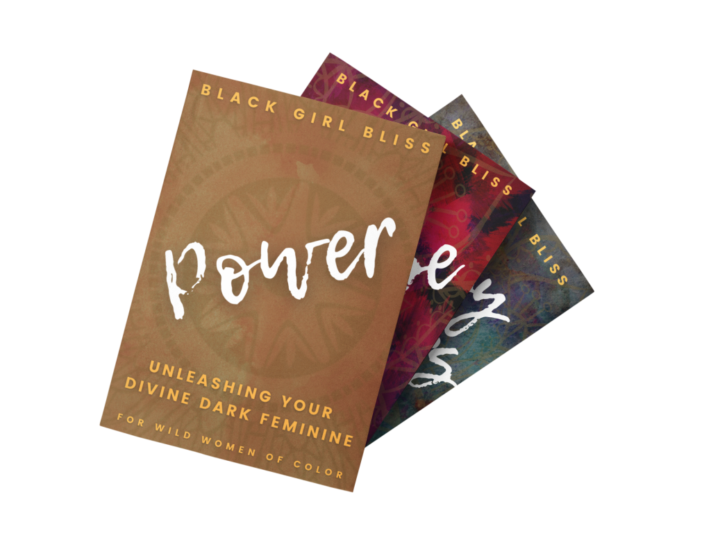 Three Black Girl Bliss books stacked on top of each other